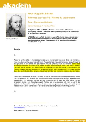 cahiers de la societe augustin barruel Book