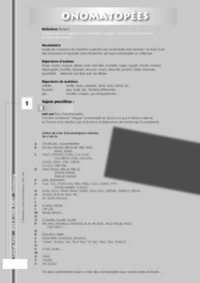 les onomatopees Book