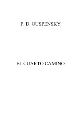 ouspensky Book