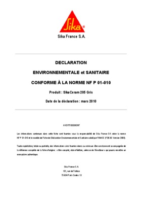 sikaceram 205 fr Book