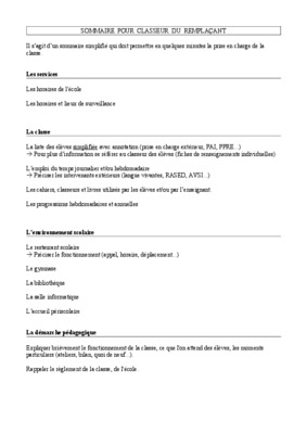 sommaire pour ccf Book
