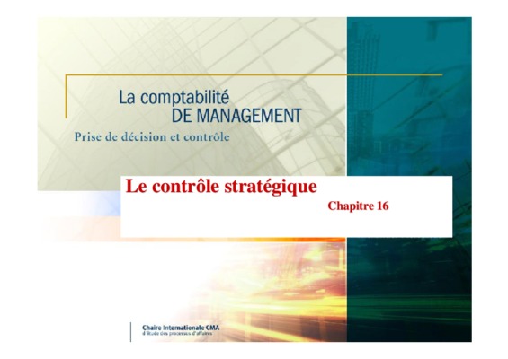 le controle strategique Book