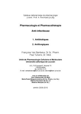 cour de pharmacologie les antifongiques Book