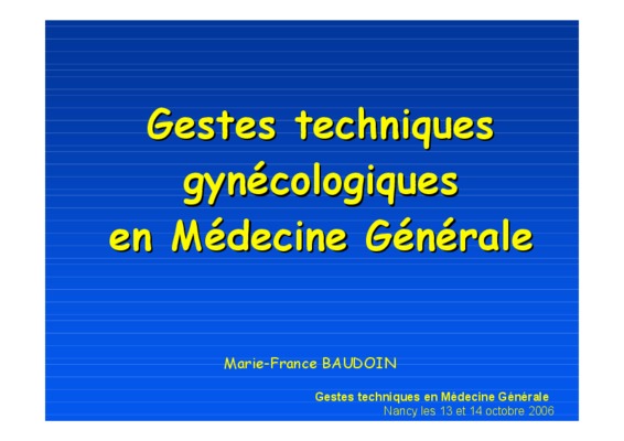 gestes techniques medecine generale Book