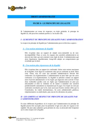 le principe de la legalite en droit administratif Book