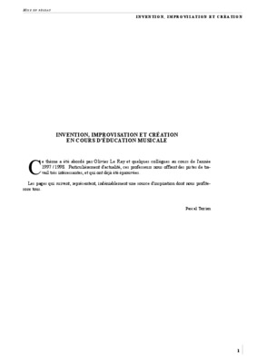 improvisation musicale Book