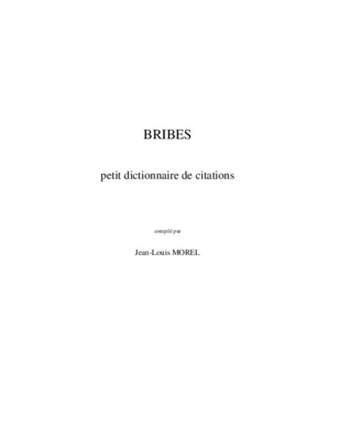 bribes Book