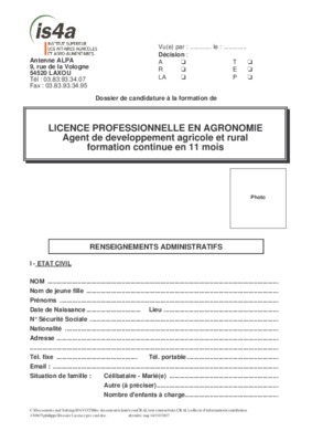 licence agent de developpement Book