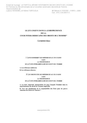 le jus cogens Book