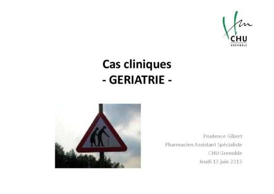 cas cliniques geriatrie Book