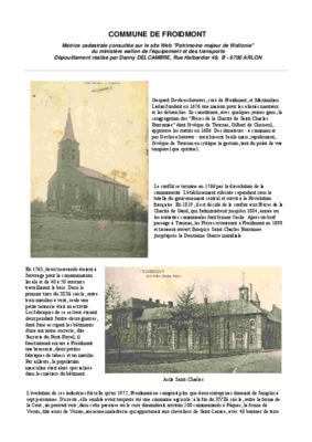 froidmont Book