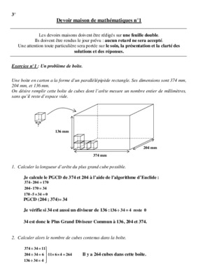 devoir maison mathematiques 3aime Book