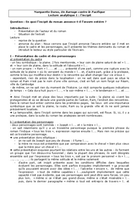 marguerite duras un barrage contre le pacifique Book