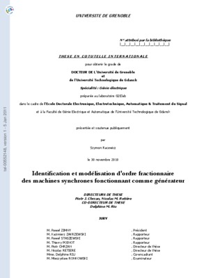 modelisation et identification des machines triphasees Book