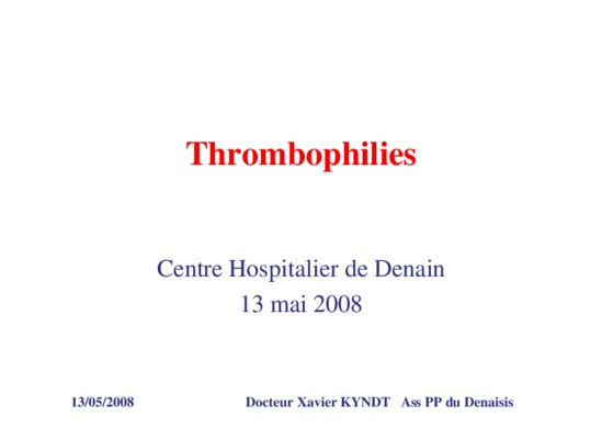 thrombophilies Book