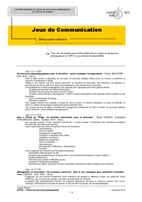 exercices ludiques de formation Book