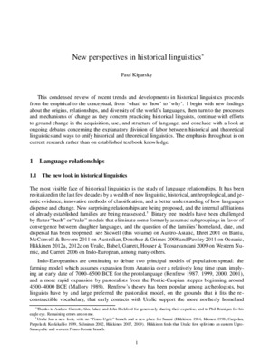 an introduction to historical and comparative linguistics Book