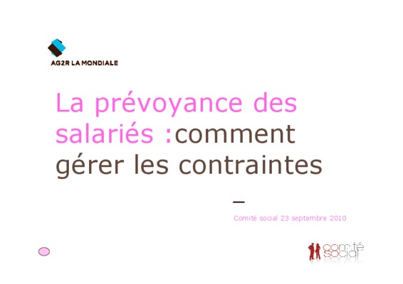 taux cotisation prevoyance ag2r la mondiale Book