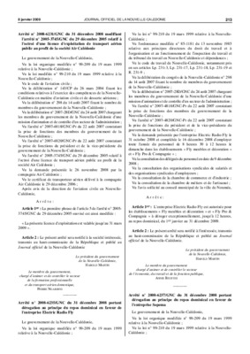 arrete 8 decembre 2008 Book