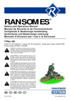 ransomes t16k Book
