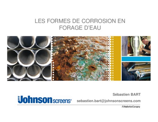 corrosion de forage Book