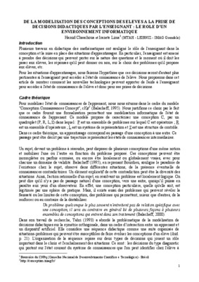 conceptions des eleves Book