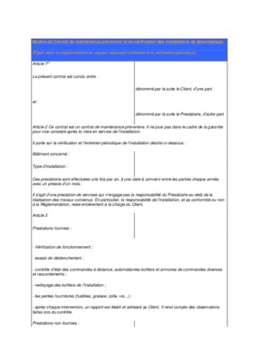 contrat de maintenance informatique preventive Book