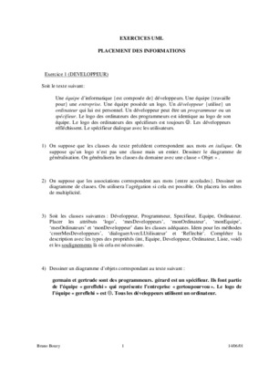 corecction exercices uml placement des informations exercice 1 Book