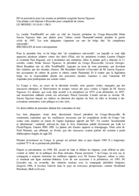 salaire du president congolais Book