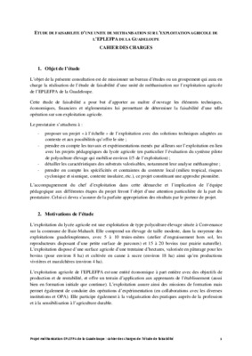 etude de faisabilite methanisation Book