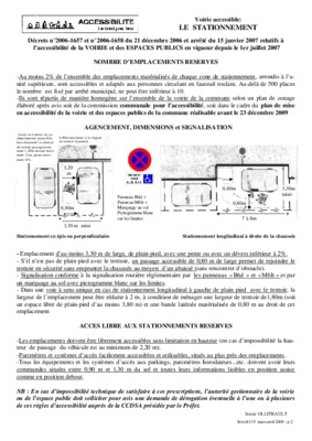 dimension d_un emplacement de stationnement Book