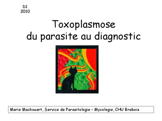 serologie toxoplasmoses Book