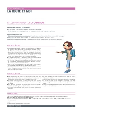 les fiches pedagogiques la route et moi Book