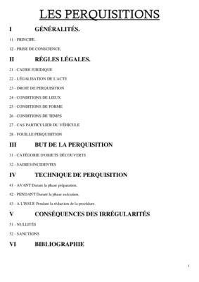 perquisitions Book