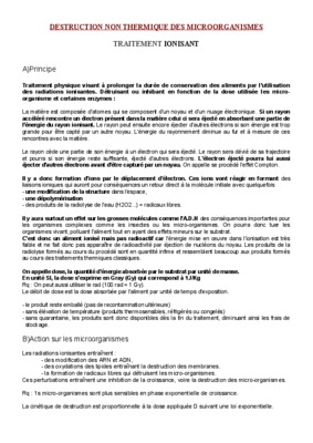 traitement a froid des microorganismes Book