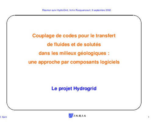 couplage de codes parallailes distribue Book