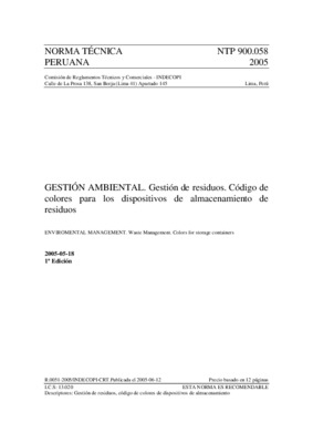 norma tecnica peruana Book
