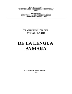 aymara Book