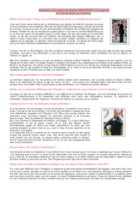 tactique football rafael benitez Book