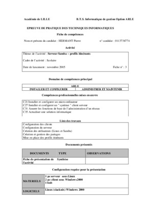 soutenance bts informatique de gestion arle Book