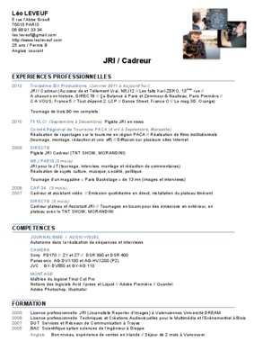 cadreur Book