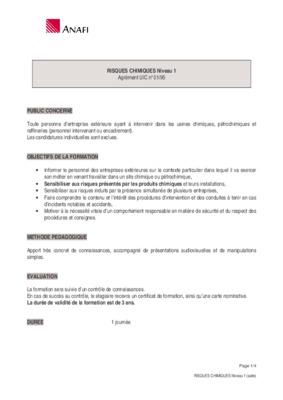 risques chimiques uic niveau 1 Book