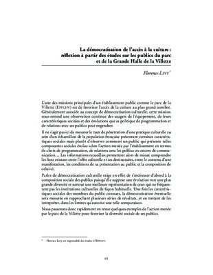 les bilans de la democratisation de la culture Book