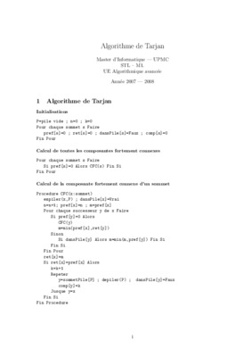 application algorithme de tarjan Book