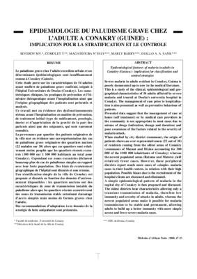 paludisme epidemiologie dans le monde Book