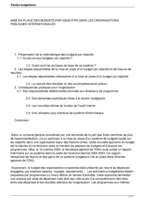 budgetaires Book