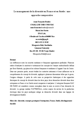management diversite Book