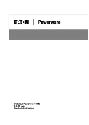 etude des onduleur powerware Book