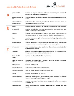 collecte des fonds Book