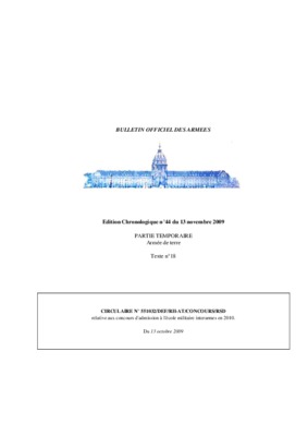 bulletin officiel des armees edition chronologique n 14 du 6 mai 2009 Book
